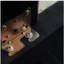 Canapé en velours noir 59,4 pouces de largeur avec boutons ornés de bijoux, accoudoirs carrés, 2 coussins
