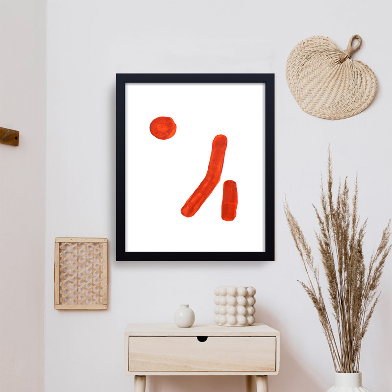 'Minimal View' Framed Print Wall Art, 30" H x 24" W x 1.125" D, Black, Framed Print