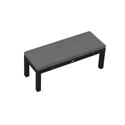 Suffern Wicker Picnic Bench by Wade Logan
