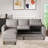 Modern 75'' Upholstered Sofa Chaise-956954802