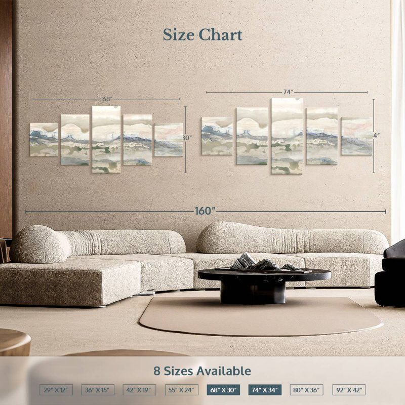 Avery Neutral High Desert II, 34" H x 74" W