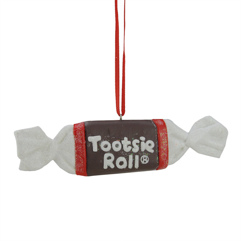 Ornement de Noël 5 po en forme de rouleau de bonbons Tootsie