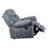 Zubaida Two Tone Gray Velvet Glider Recliner-949012011