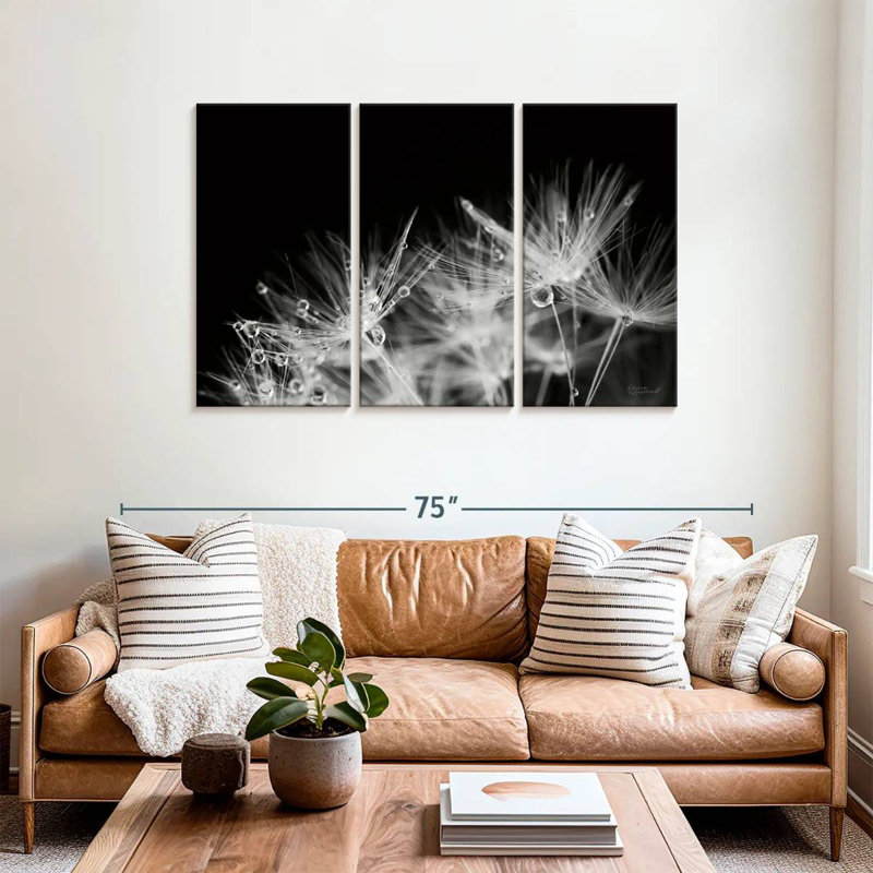 Harnek Dandelion Dewdrops, 36" H x 57" W