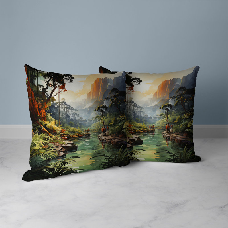 Coussin décoratif Adventure Trip, H 20 po x l 20 po