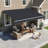Retractable Patio Window Awning with Aluminum Frame, Polyester-122994402-122994403