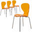 Chaise d'appoint de salle à manger empilable Edenfield-237546437-253418234-252932783