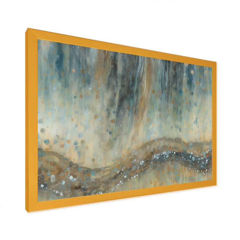 «August Mist II», reproduction sur toile, H 12 po x l 20 po x P 1 po, Impression dorée sur toile encadrée