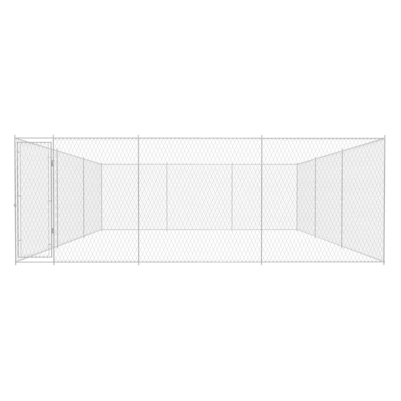 Cage pour chien d'extérieur, H 72,8 po x l 224,4 po x P 224 po
