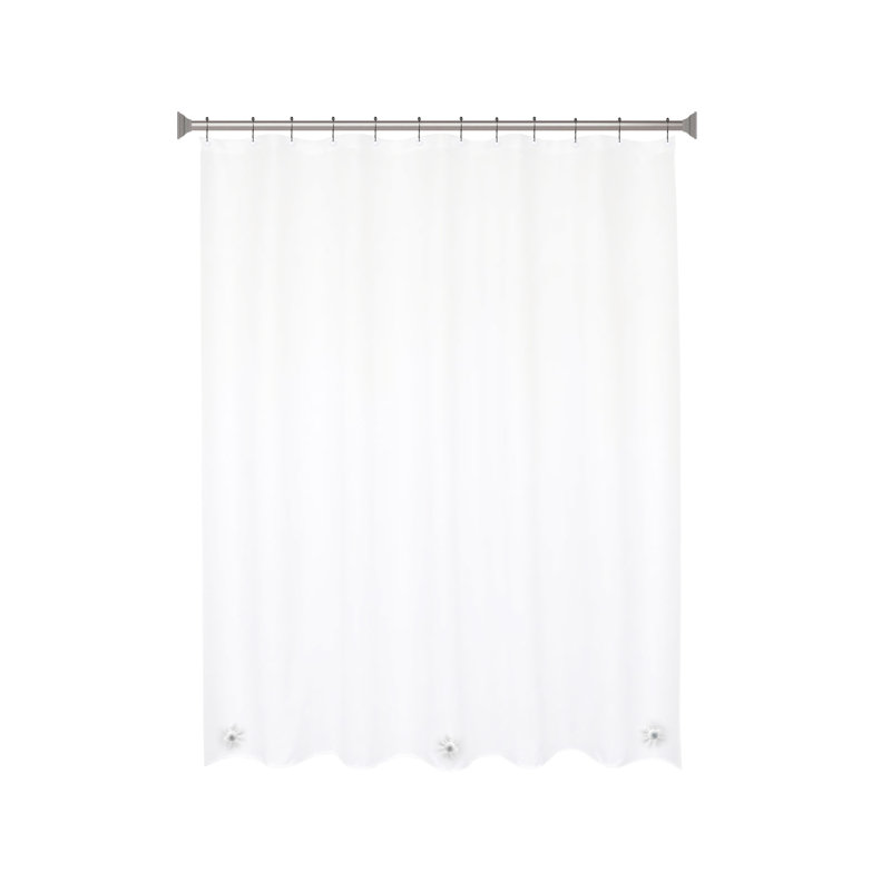 70" W Shower Liner - Basics by Wayfair™, Clear