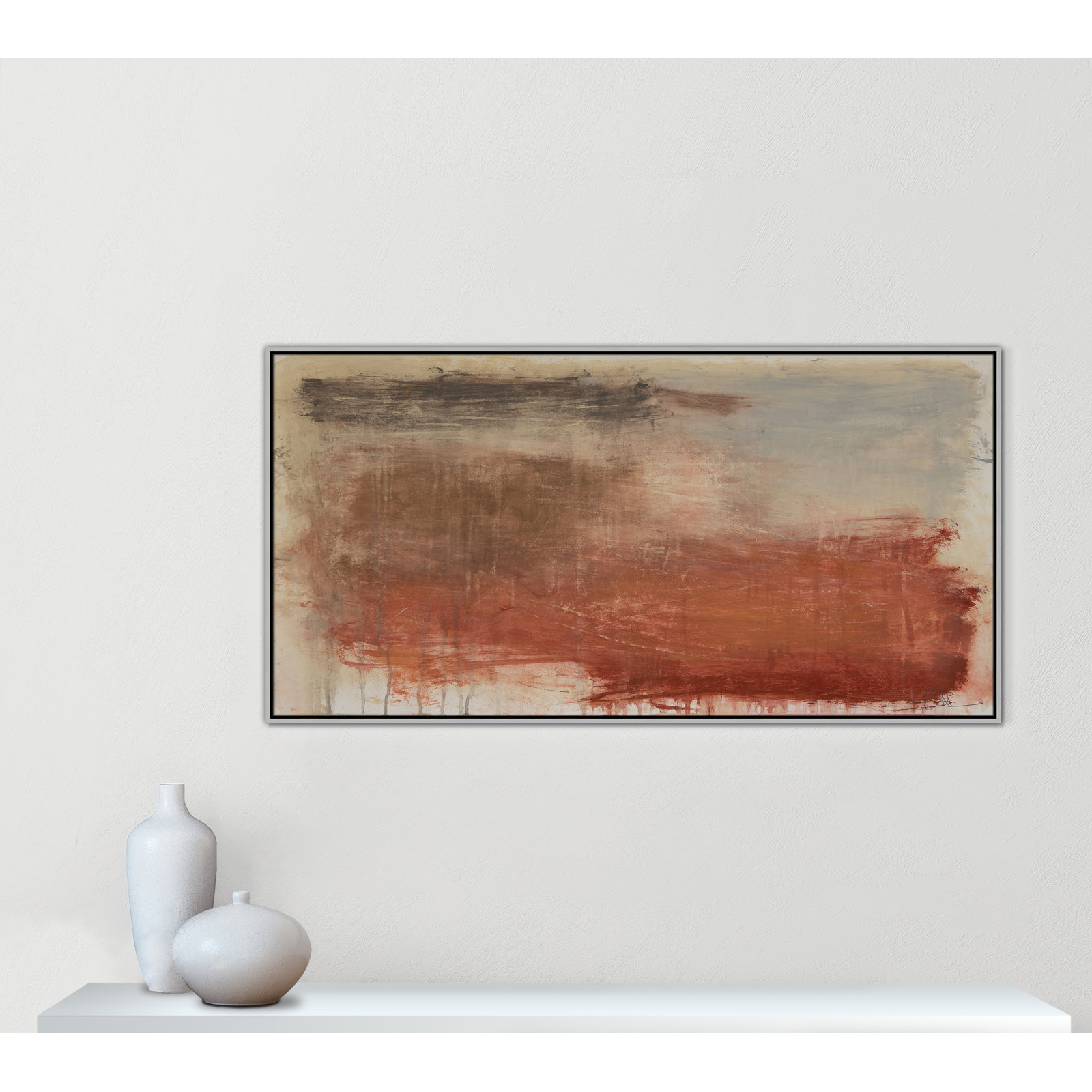 Colin "Autumn Over The Riviera" Print, 31.5" H x 61.5" W, Silver