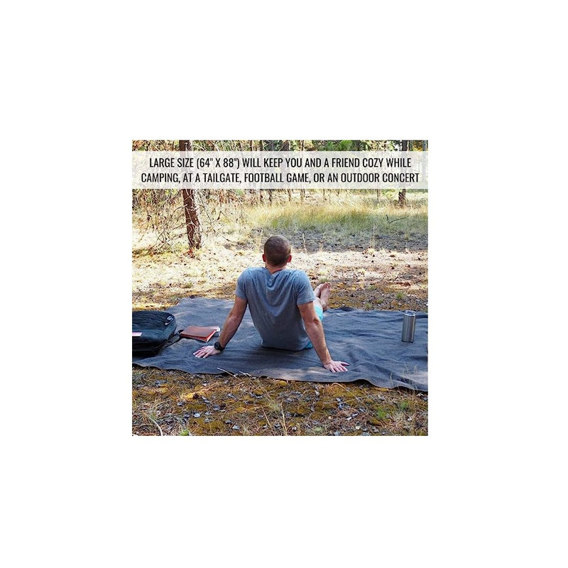Couverture militaire en laine, Gris militaire
