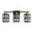 Arkin 3- Light Dimmable Bathroom Vanity Light With Cylinder Bilayer Crystal Shade-1122309900