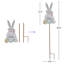 Piquet de jardin en métal Lapin de Pâques