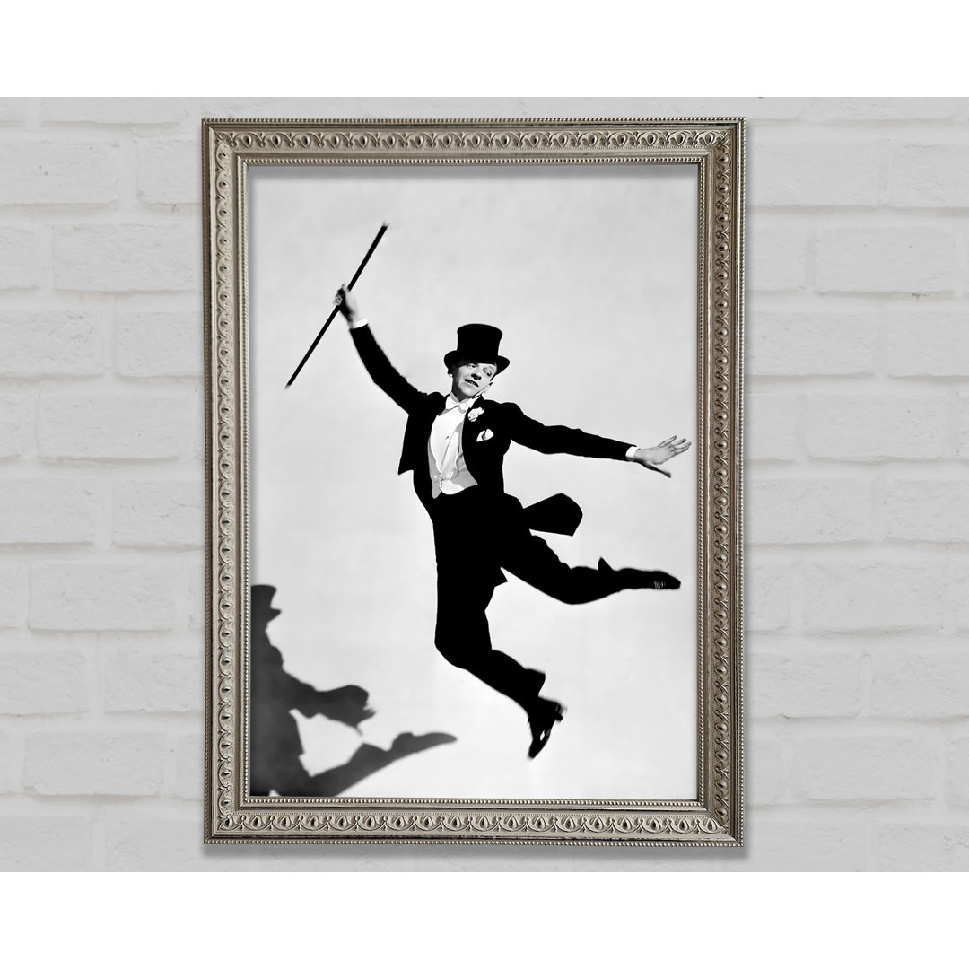 Fred Astaire Shadow - Einzelner Bilderrahmen Kunstdrucke