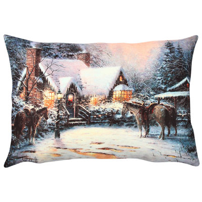 Coussin lavable de qualité supérieure avec housse amovible, 13 x 19 po, 50% coton / 50% polyester | Rembourrage en silicone, fermeture à glissière dissimulée, repassable | Parfait pour la décoration intérieure, les canapés et le confort d'assise