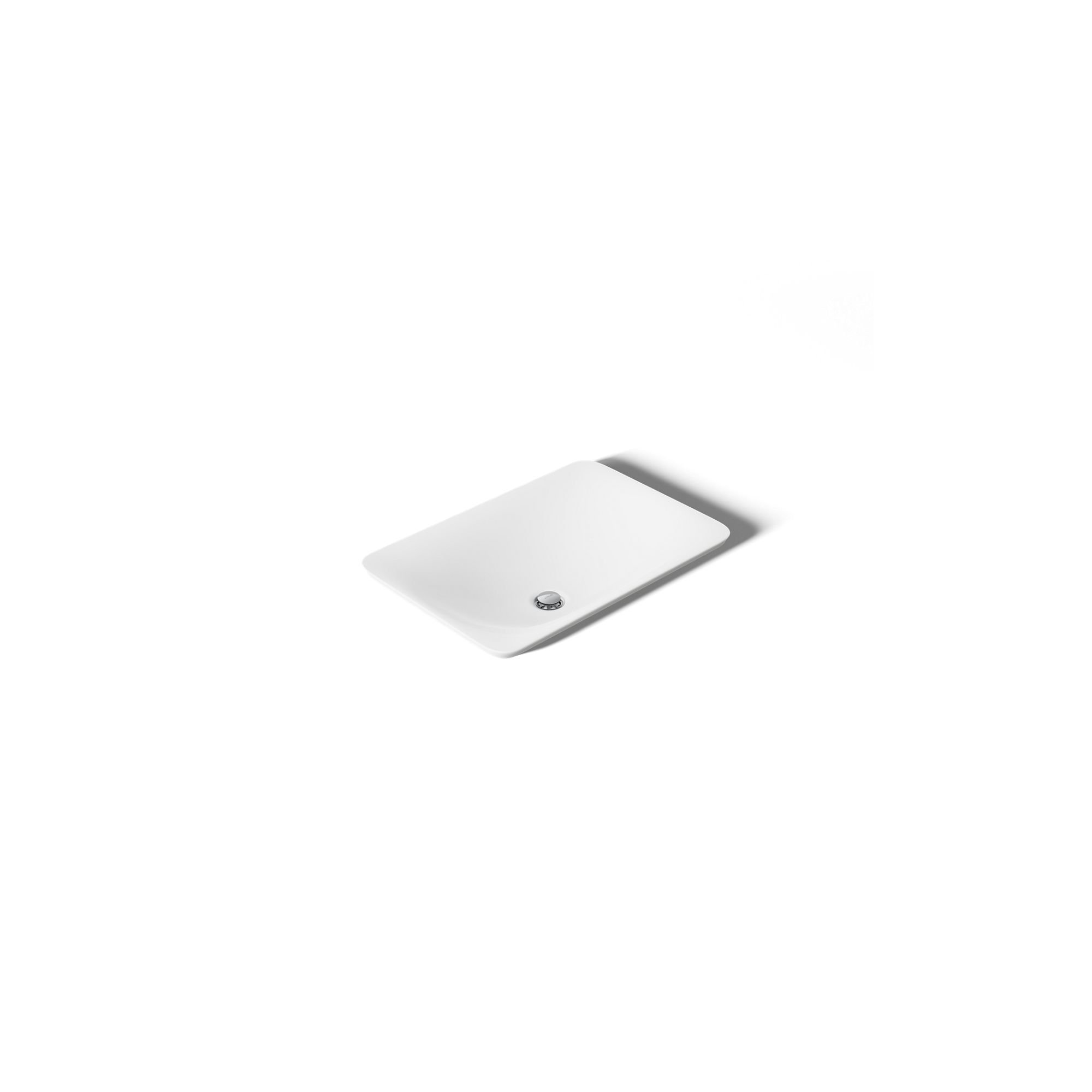 Carillon Ceramic Rectangular Drop-in Bathroom Sink, White