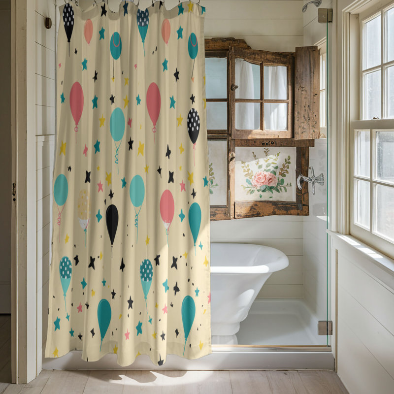 Party Fun - Premium Shower Curtain, H 74 po x l 71 po