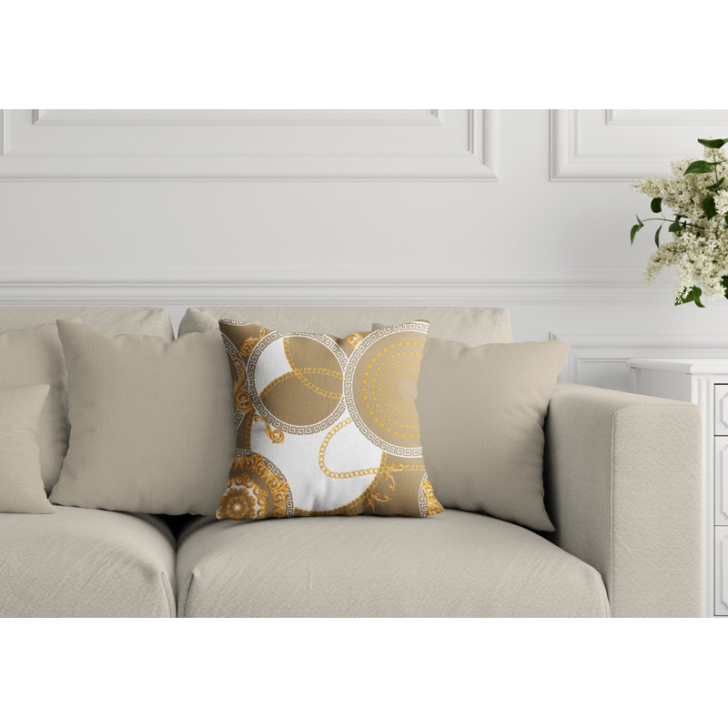 Housse et insert de coussin extérieur Tobin, L 15 po x H 15 po, Beige
