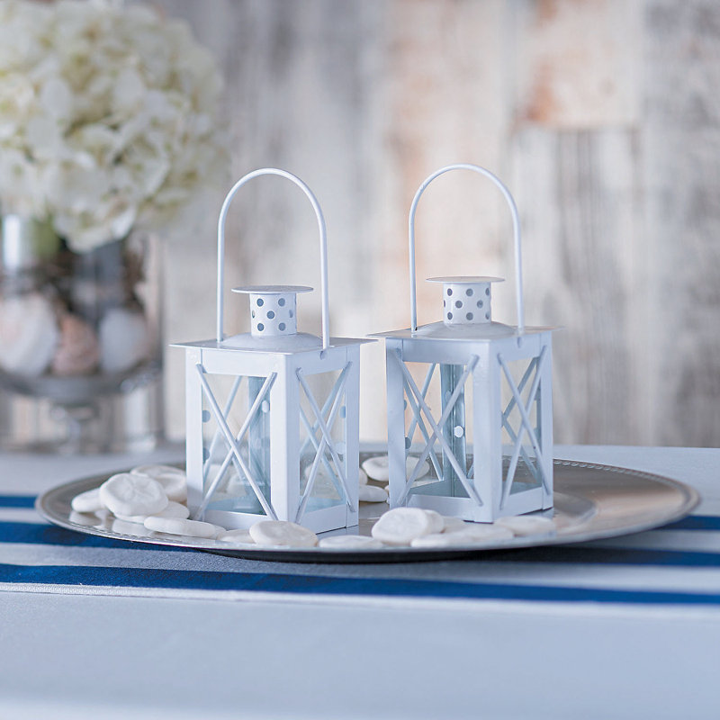 Lanterne de table en verre