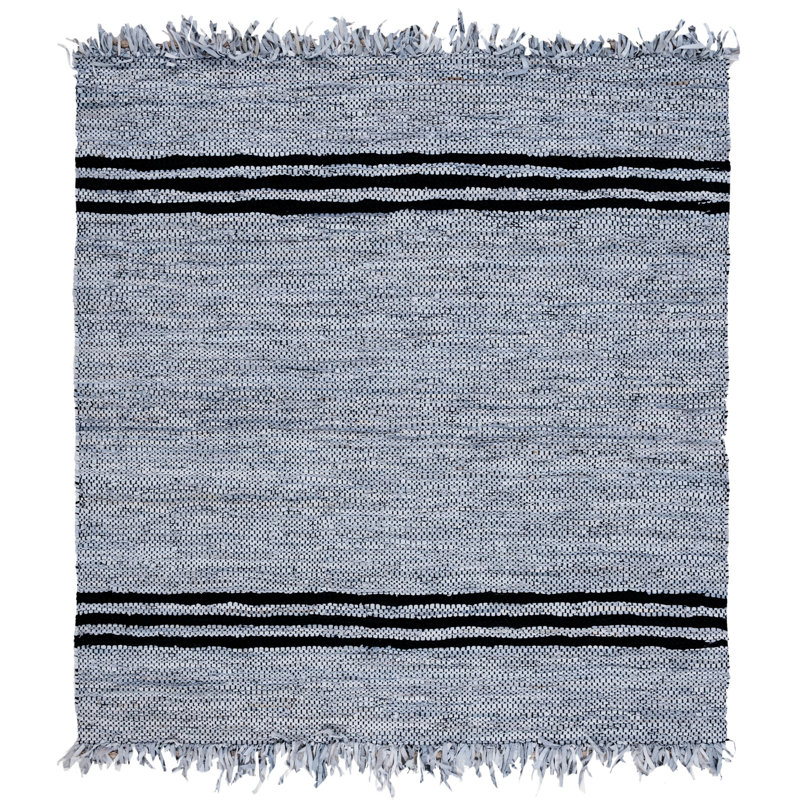 Tapis en cuir Krislee, Carré 6 pi