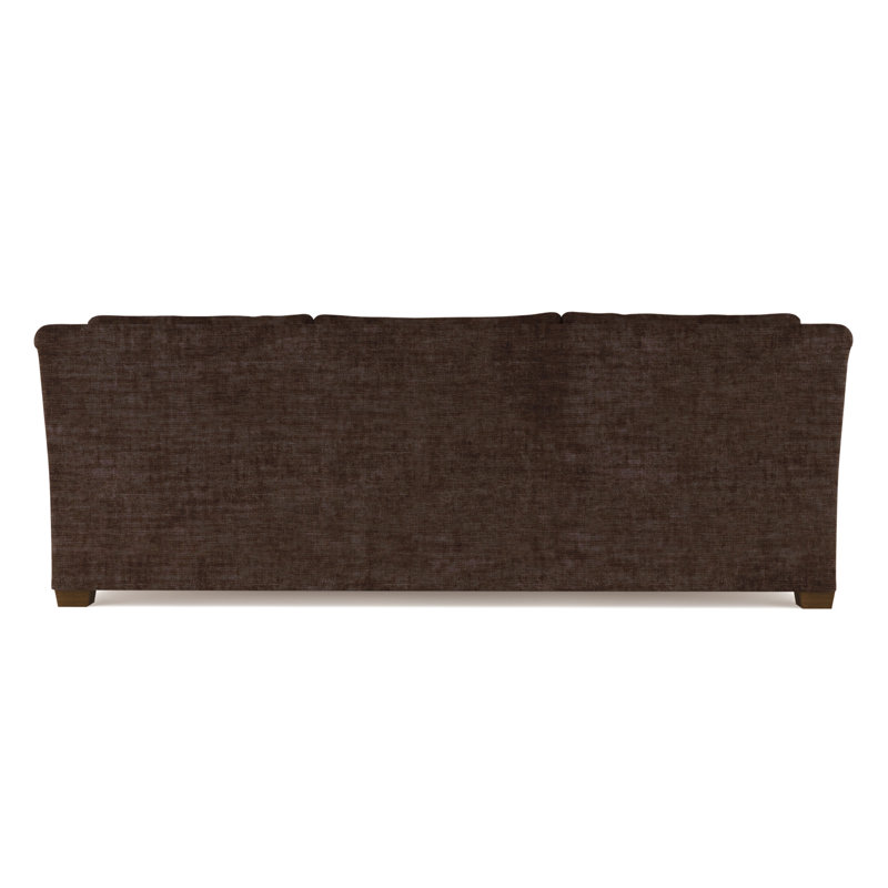 Canapé Thompson, H 32 po x l 108 po x P 41 po, Velours écrasé chocolat, Marron foncé
