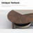 Table basse 35 "avec tablettes de rangement
