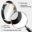 Black And Gold Abstract Shapes And Lines IV - Gold Modern Oval Wall Mirror-304269181