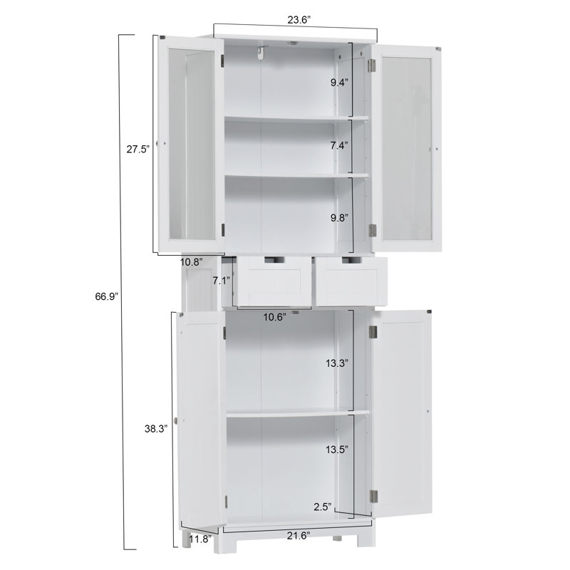 Armoire à linge Nadira