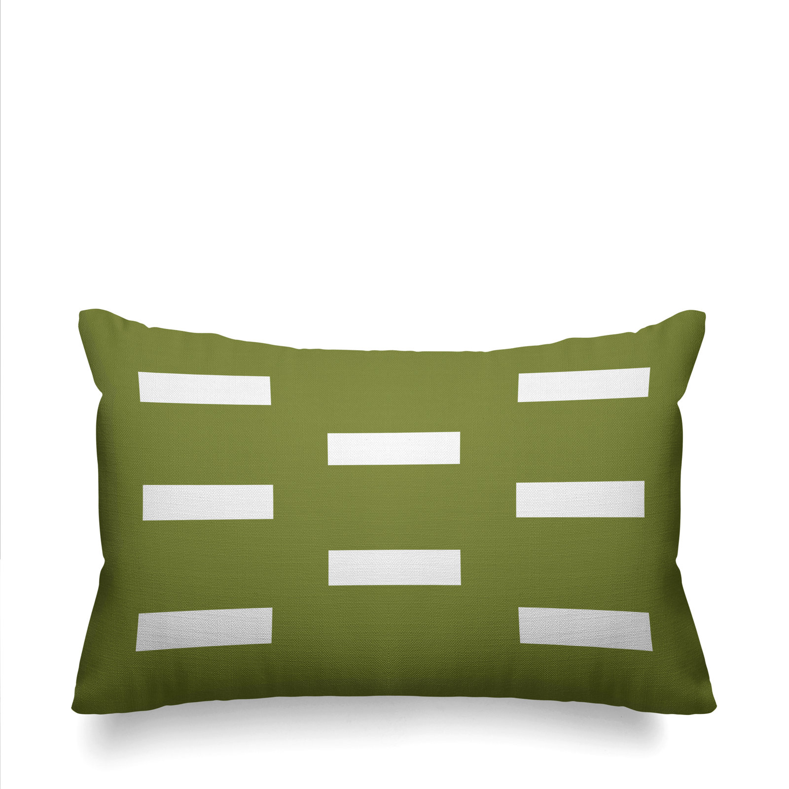 Luella Geometric Indoor/Outdoor Throw Pillow, Olive Green