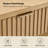 Jadida Francisco Modern 48'' W Oak Veneer Fluted Solid Wood Coffee Table with 2 Drawer-2051453493