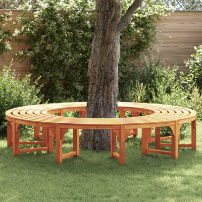 Outdoor Tree Bench 200 Cm Solid Wood Eucalyptus by Wildon Home