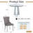 Round Dining Table Set, 47.24" Glass Dining Table with Velvet Dining Chairs, Clear Circle Kitchen Table Set, Dining Room Table and Chairs Set-1838136886-1838136883