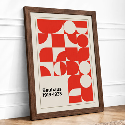 Bauhaus Geometry Geometric - Framed Print