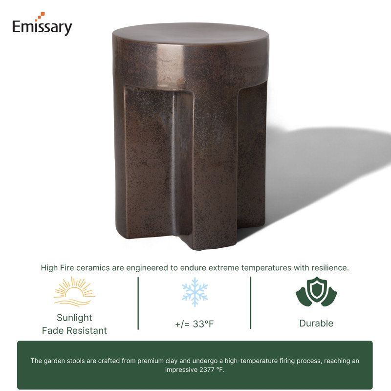 Garden Stool, Gunmetal