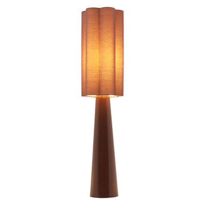 Lampe sur pied violette brune