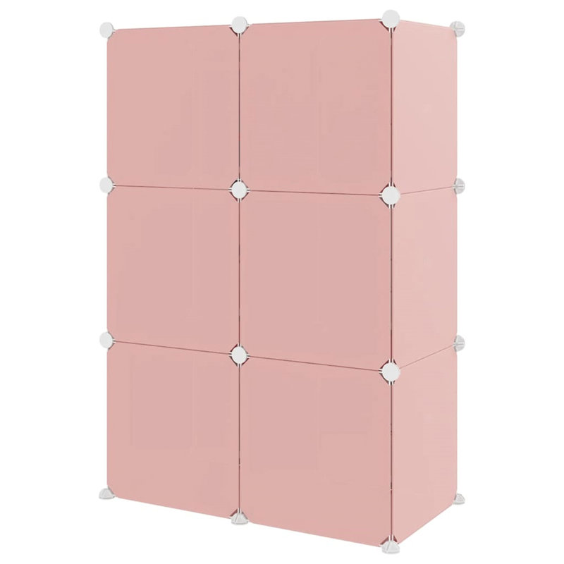 6 Pair Stackable Shoe Storage Cabinet