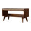 Banc de rangement en lin Mud, rembourré, beige et brun