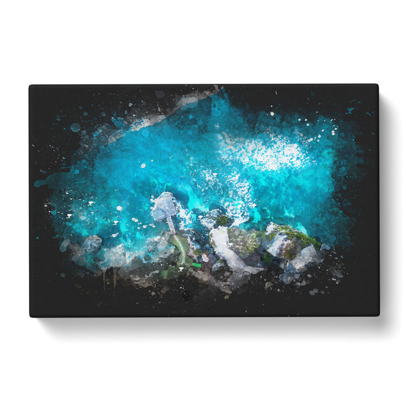 Padang Padang Island In Bali - Wrapped Canvas, 60cm H x 91cm W x 3cm D
