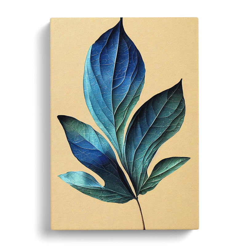 View Of A Leaf No.1 - Wrapped Canvas Print, 50cm H x 35cm W x 3cm D