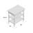 Altenburg 36" Wide Solid Wood Kitchen Cart with Drawer and Storage Shelves-877240624