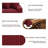 Milbrey Upholstered Red Corduroy Armless Accent Chair with Pillow Back and Solid Wood Legs-595439994-595439995