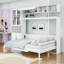 Lit escamotable en bois avec canapé et armoire et port USB-1117803993-1117803992