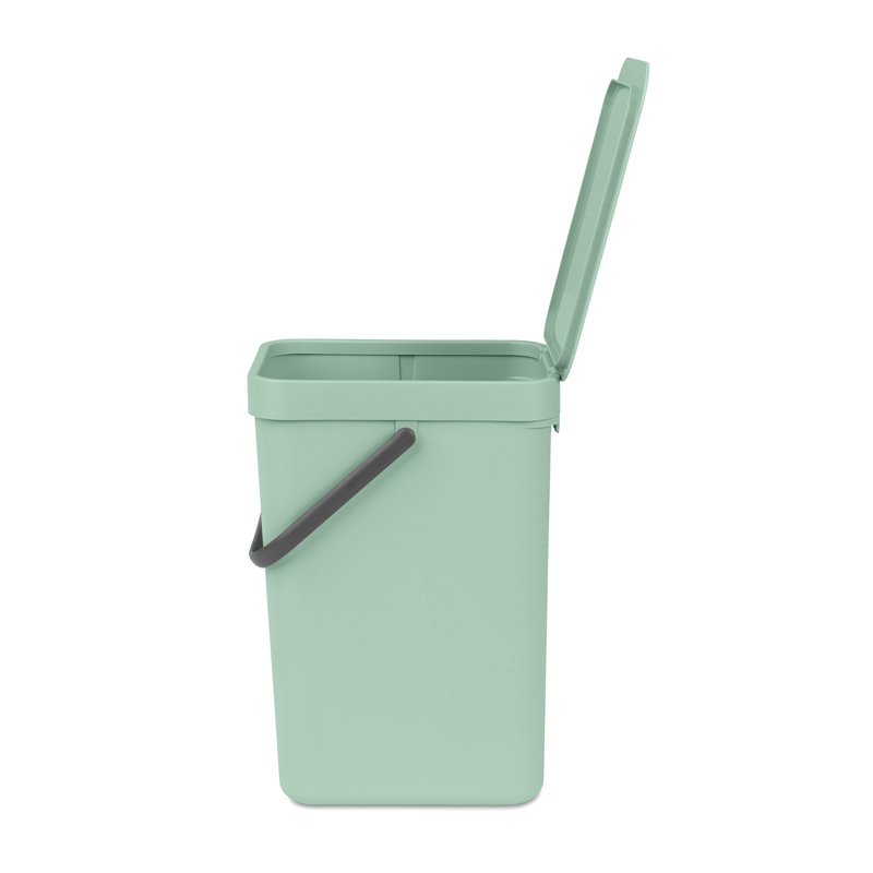 Brabantia Sort & Go 12 Litre Rubbish Bin, Jade Green
