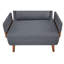 Lit simple moderne avec fonction convertible, lin respirant, conversion de 10 secondes, charnières réglables et silencieuses, pieds en bois de hêtre, tissu en lin parfait pour le couchage, espace sur 3 niveaux-427792984