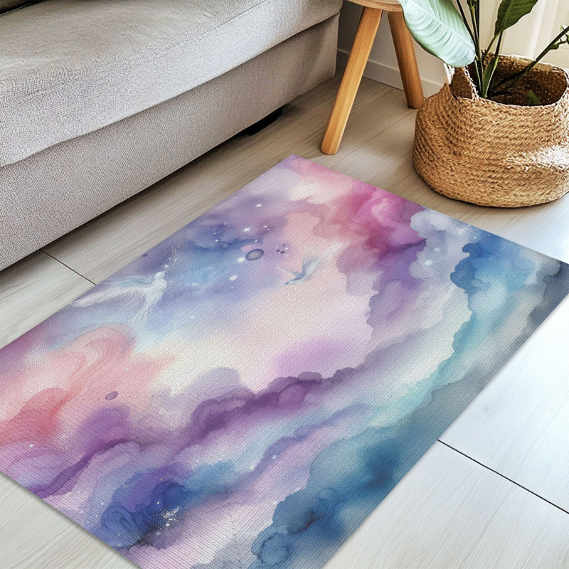 Tapis tressé Ethereal Waves, Rectangulaire 3 pi x 5 pi