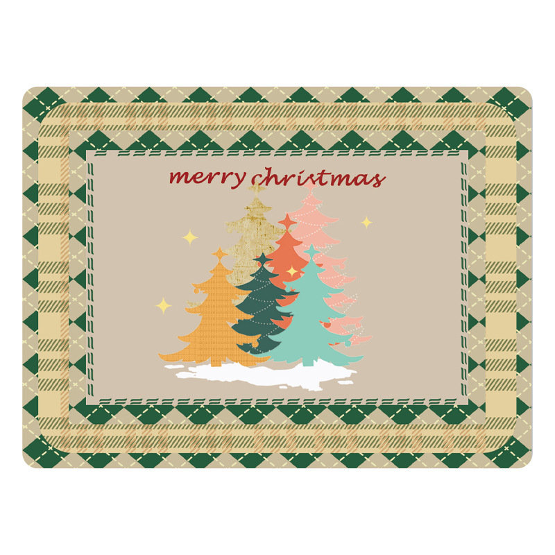 Tapis de Noël, H 15,8 po x l 11,8 po x P 1,4 po