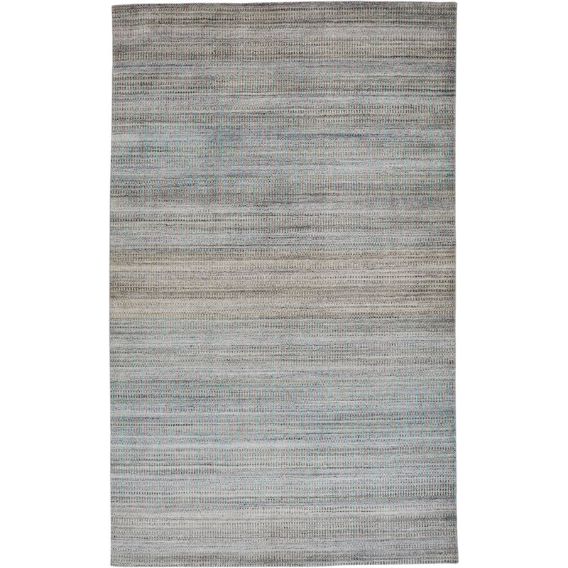 Tapis gris / brume touffeté à la main Ewell, Rectangle 3 pi 6 po x 5 pi 6 po