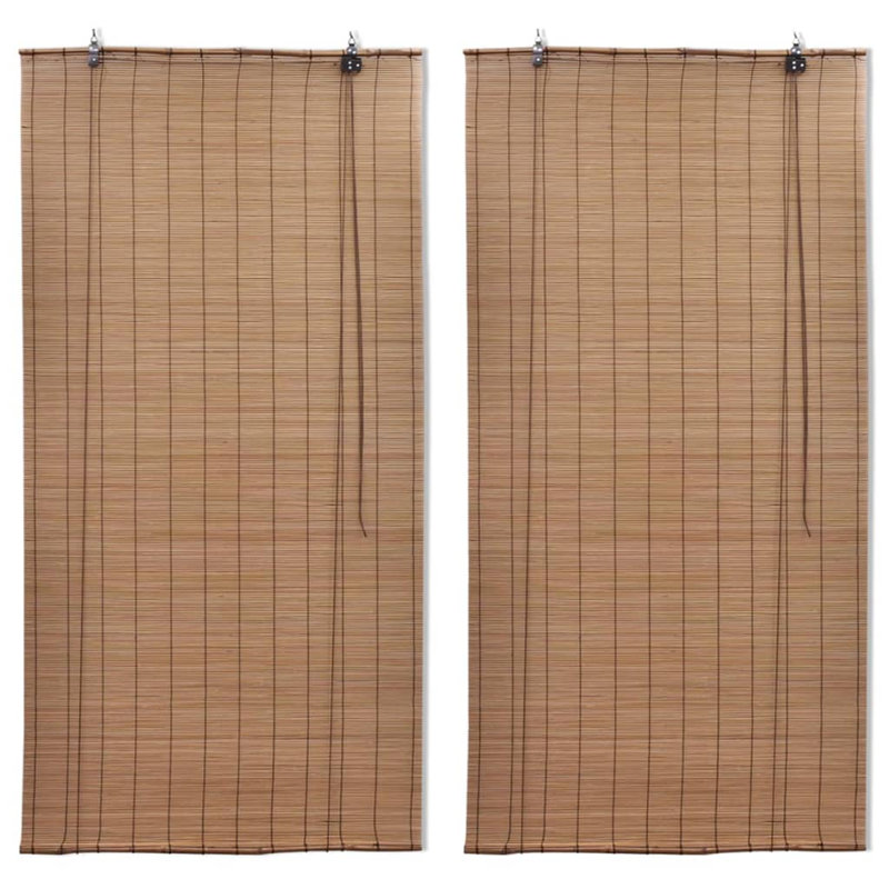 Semi Sheer Bamboo Roller Shade, 220 cm L x 120 cm W