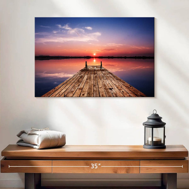 Alvord Sunset Lake Dock, 16" H x 24" W